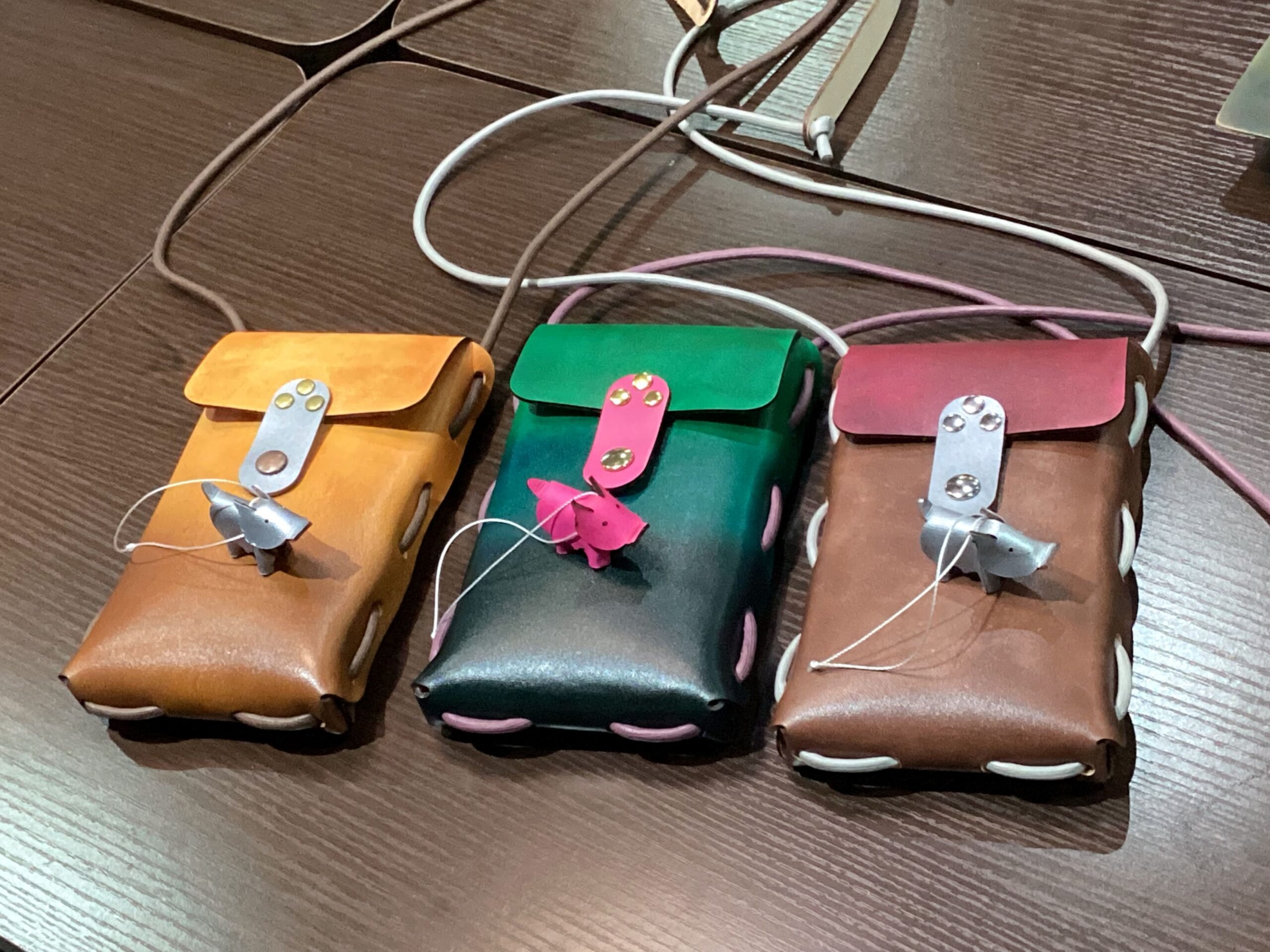スマホ・ポシェット染色体験