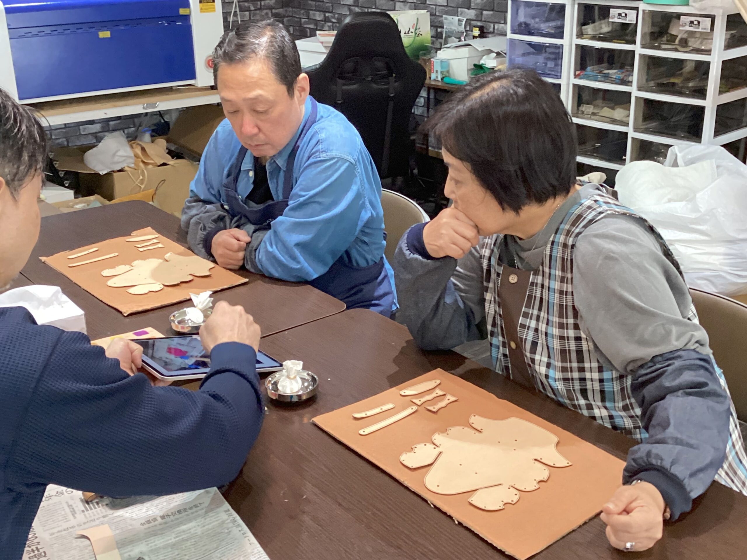 メガネケース染色体験